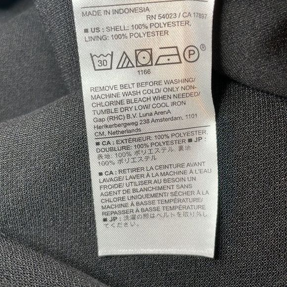 BANANA REPUBLIC Split-Neck Sheath Midi Dress, Black, Size 4 - Picture 8 of 8